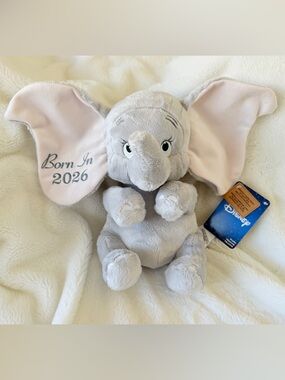 Disney Baby Dumbo "Born In 2026" Plush - Baby Shower